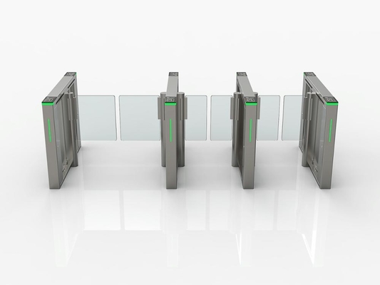 SUS304 Security Turnstile Gate IP54 Lampirkan Rating Dengan Card Reader