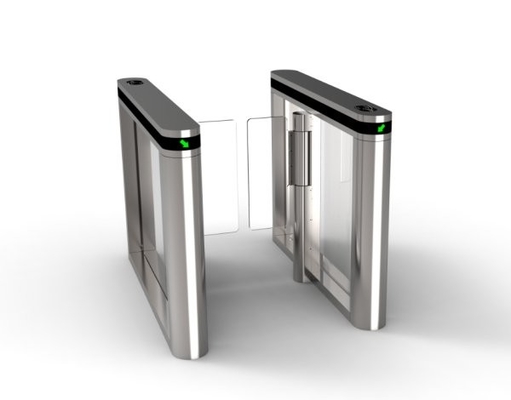 SUS304 Optical Swing Barrier Turnstile Tinggi Pinggang Penuh Otomatis Untuk Supermarket